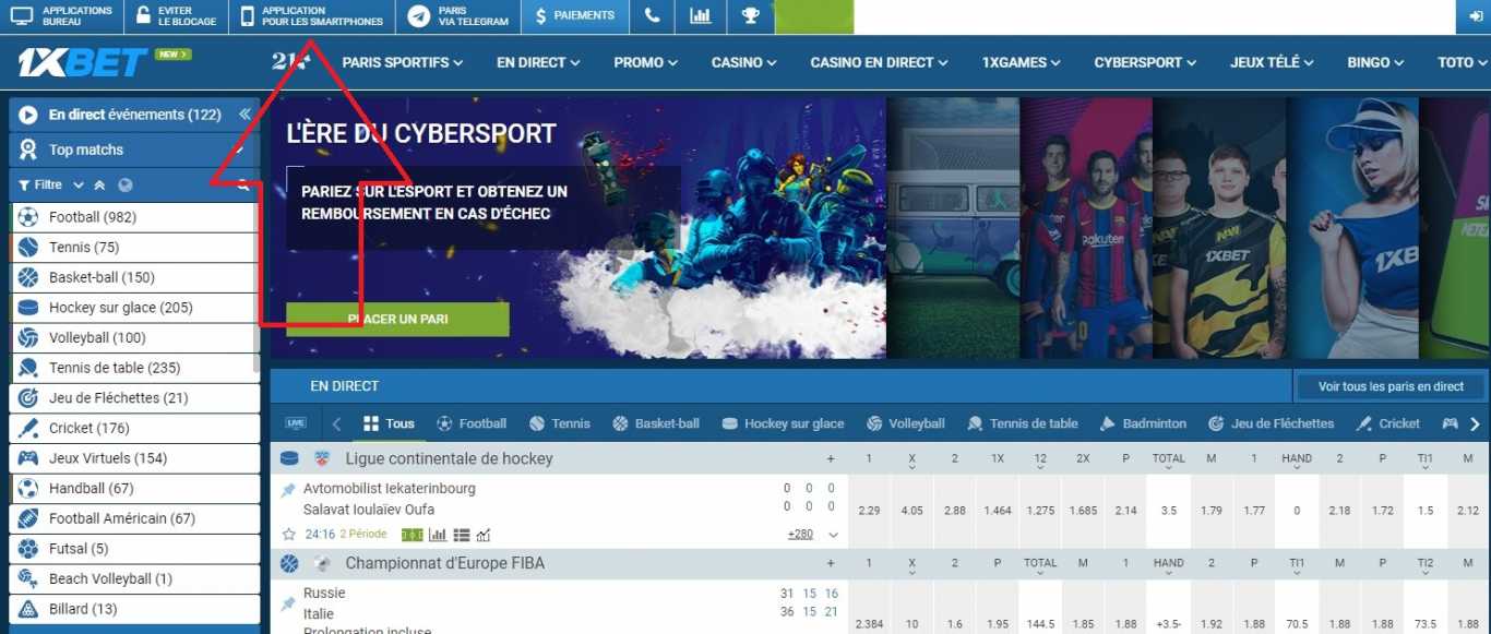 Telecharger 1XBET apk iOS et Android 1XBET apk ...